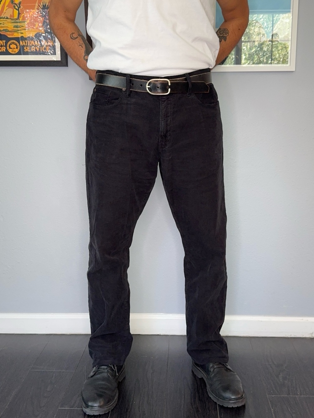 Todd Snyder Straight Fit Corduroy Pants Custom Black 35x32